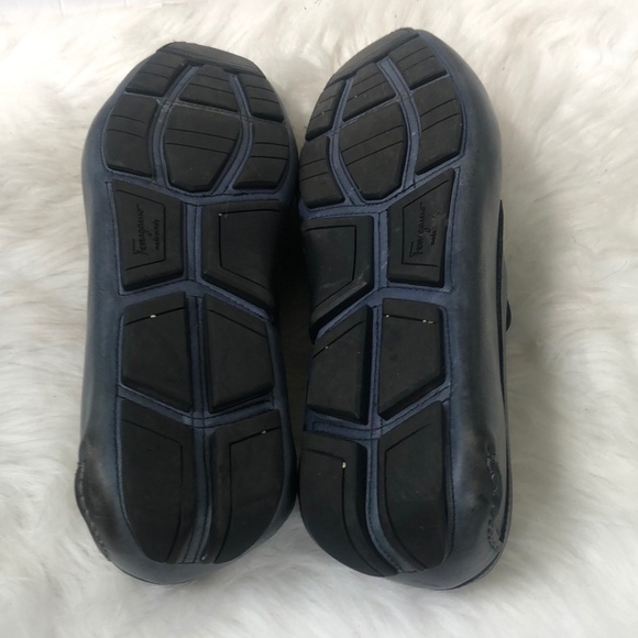 Salvatore Ferragamo Men's Authentic Blue Loafers Size 10.5 - Picture 7 of 9